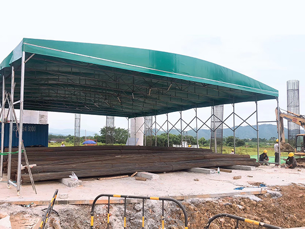 Mái che di động đẩy kéo